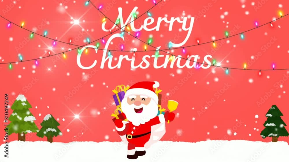 Marry Christmas animation background video motion premium Marry Christmas animation background video motion premium
