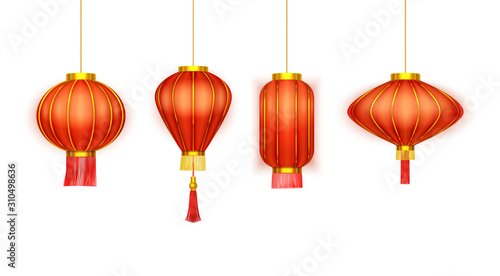 Chinatown lanterns, Chinese New Year paper light