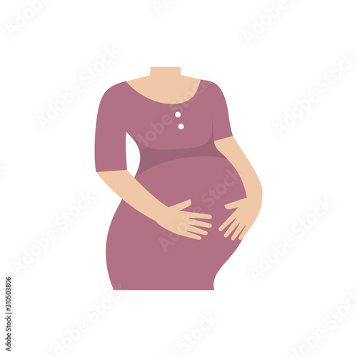 Pregnancy woman. Vector illustration