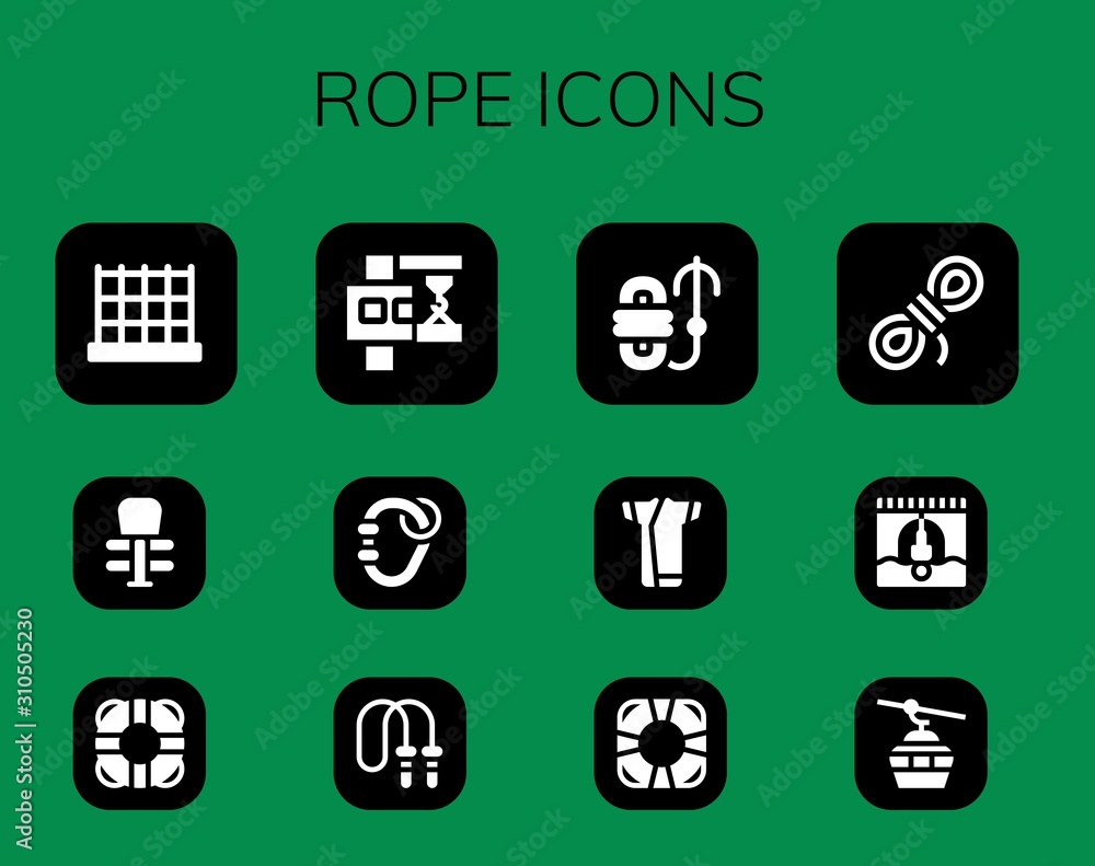 Modern Simple Set of rope Vector filled Icons Modern Simple Set of rope Vector filled Icons