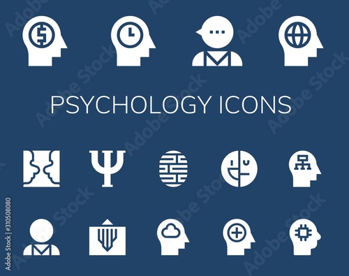 psychology icon set