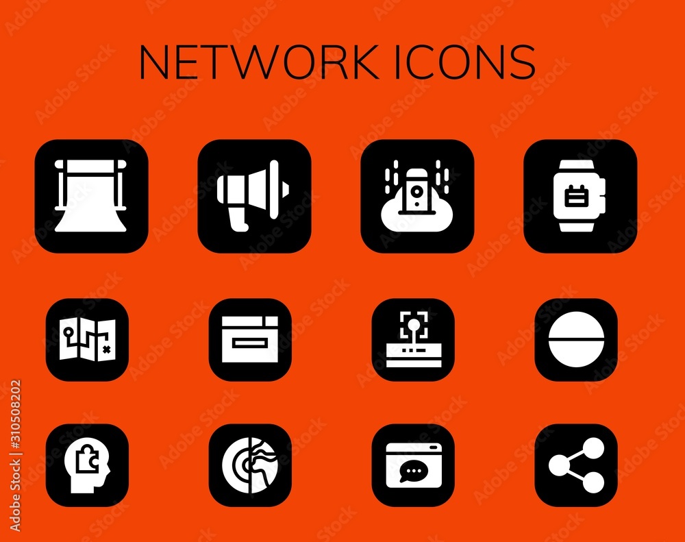 Modern Simple Set of network Vector filled Icons Modern Simple Set of network Vector filled Icons