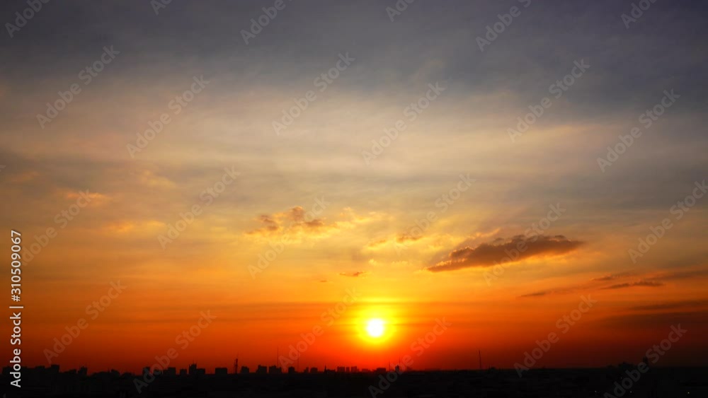 4K Sunset Twilight orange yellow sky blue the beautiful purple nature background 4K Sunset Twilight orange yellow sky blue the beautiful purple nature background