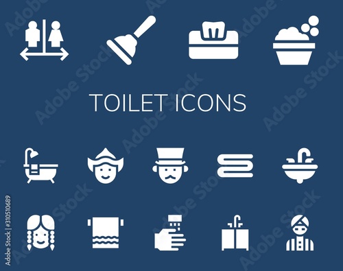 toilet icon set