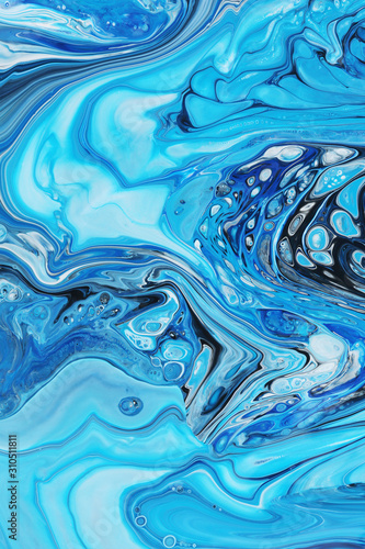 Abstract ocean art. Very beautiful blue paint with space for your text