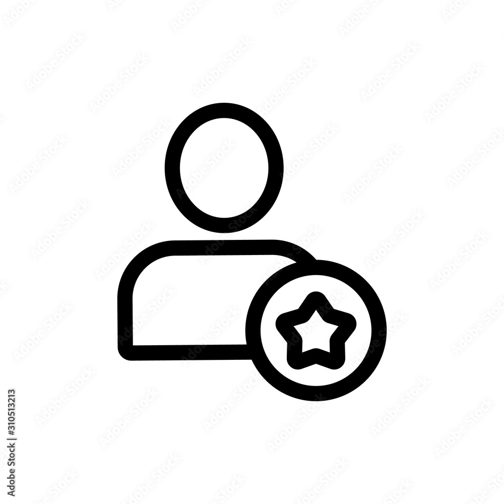 Protect the account icon vector. A thin line sign. Isolated contour symbol illustration Protect the account icon vector. A thin line sign. Isolated contour symbol illustration