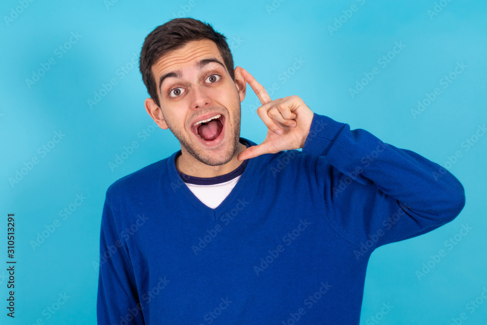 casual young hipster man isolated on color background casual young hipster man isolated on color background