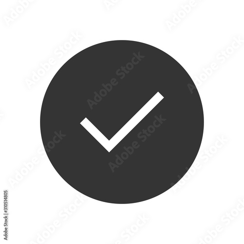 Free Download Check mark vector icon, simple sign for web site and mobile app. - GFXLoad
