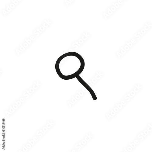 Glass magnifier icon