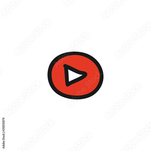 Free Download Play button icon - GFXLoad