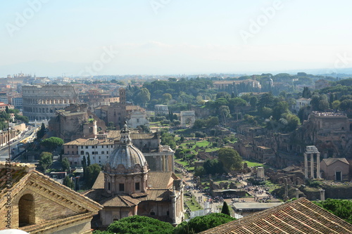 Ancient Roman ruins in Rome Italy,come to Rome and explore