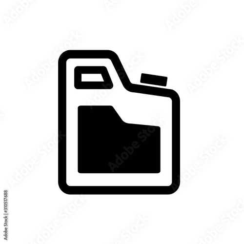 Gas station black isolated icon sign. Gas station vector symbol.