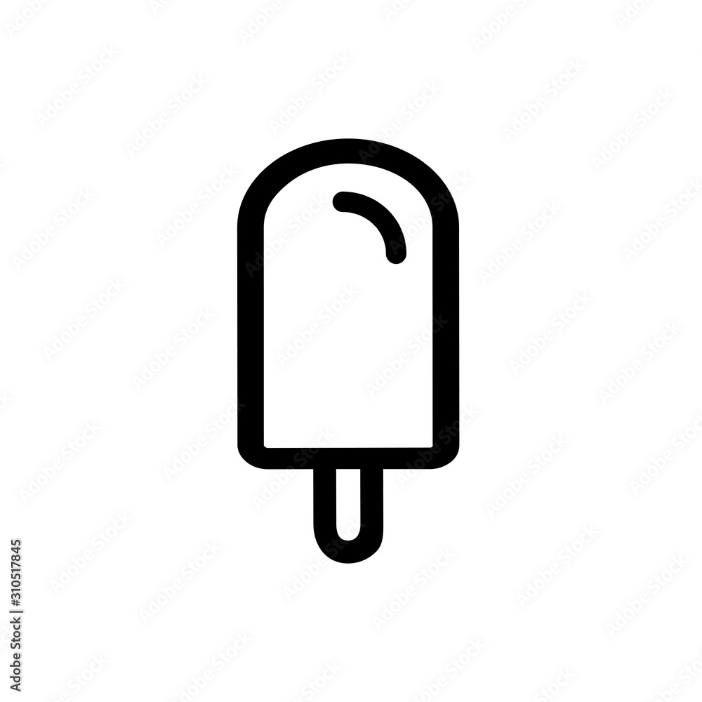 Ice cream outline icon. linear style sign for mobile concept and web design. Popsicle simple line vector icon. Symbol, logo illustration. Pixel perfect vector graphics Ice cream outline icon. linear style sign for mobile concept and web design. Popsicle simple line vector icon. Symbol, logo illustration. Pixel perfect vector graphics