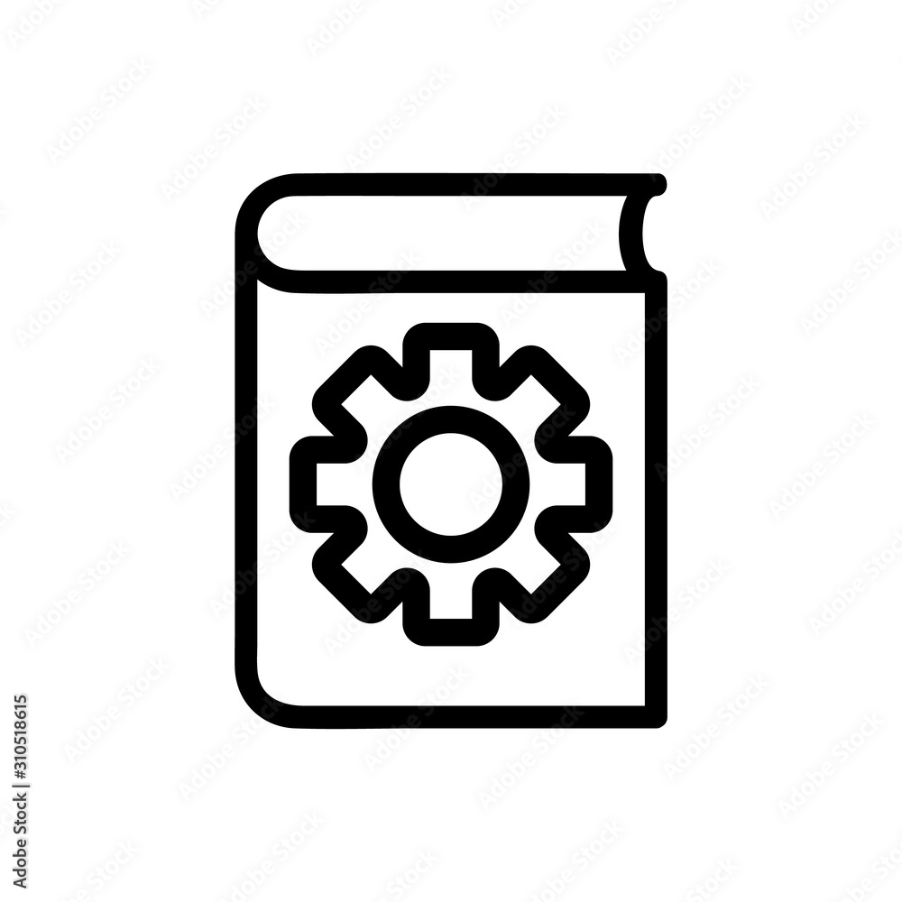instruction to apply the vector icon. A thin line sign. Isolated contour symbol illustration instruction to apply the vector icon. A thin line sign. Isolated contour symbol illustration