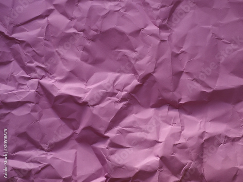 Wallpaper Mural Pink crumpled wrinkled textured paper background. Torontodigital.ca