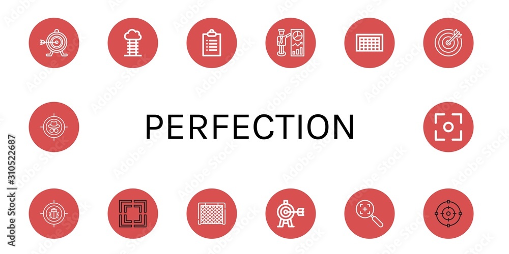 perfection simple icons set perfection simple icons set