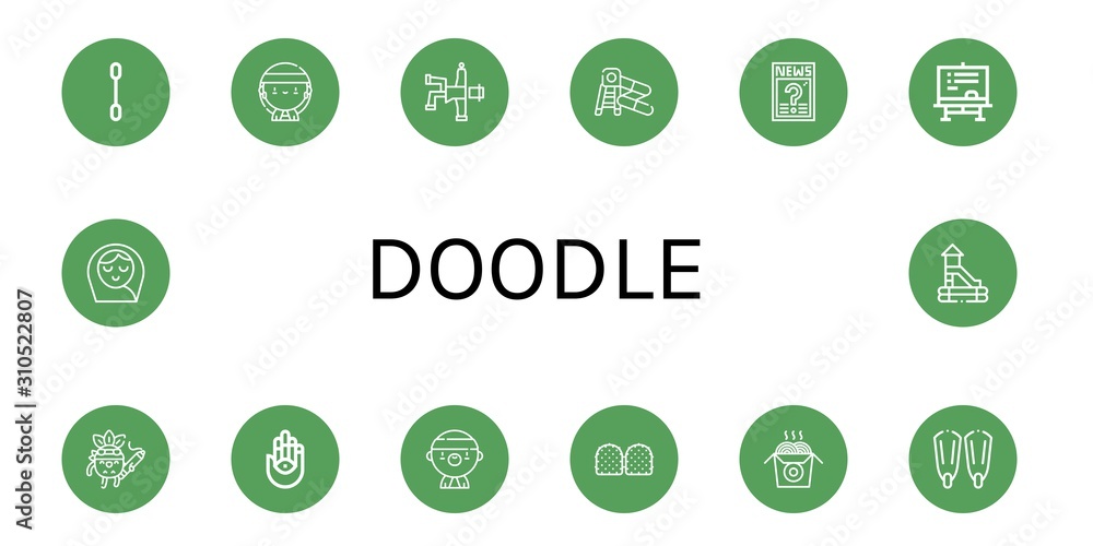 doodle icon set doodle icon set