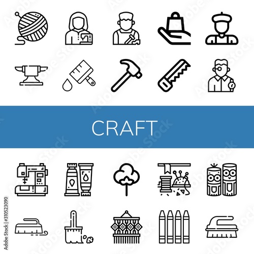 craft icon set