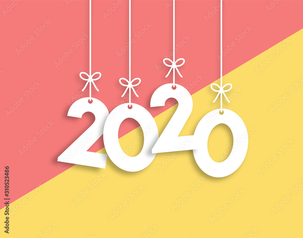 2020 Trendy Colorful Vector Backgorund