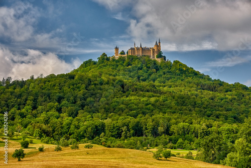 Hohenzollern Castle, Germany - the seat of the former ruling German Hohenzollern dynasty from Swabia