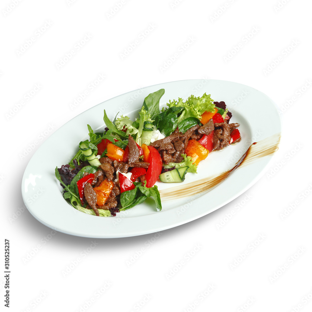 Dishes of traditional Russian cuisine. Restaurant serving. White background. Dishes of traditional Russian cuisine. Restaurant serving. White background.
