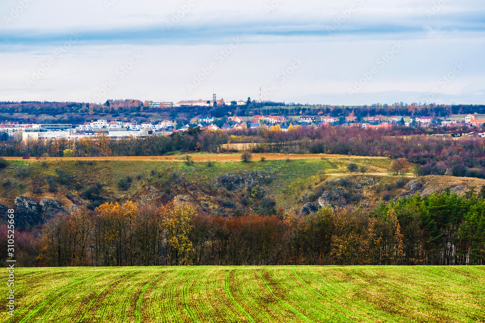 image of the landscape with views of the outskirts of Prague