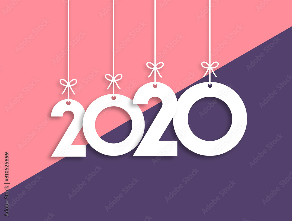 2020 Trendy Colorful Vector Backgorund