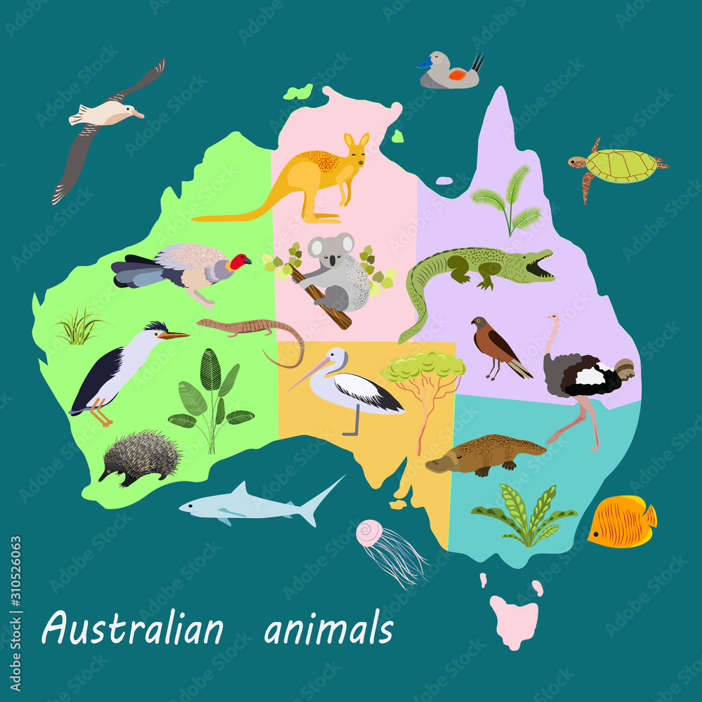 Fototapeta premium Vector illustration in flat style.Concepts of nature.