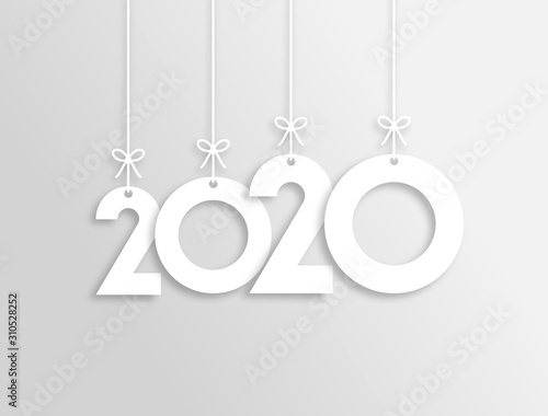 Obraz na płótnie 2020 Trendy Colorful Vector Backgorund w salonie