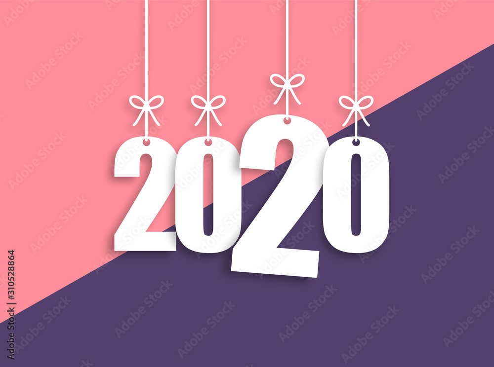 2020 Trendy Colorful Vector Backgorund