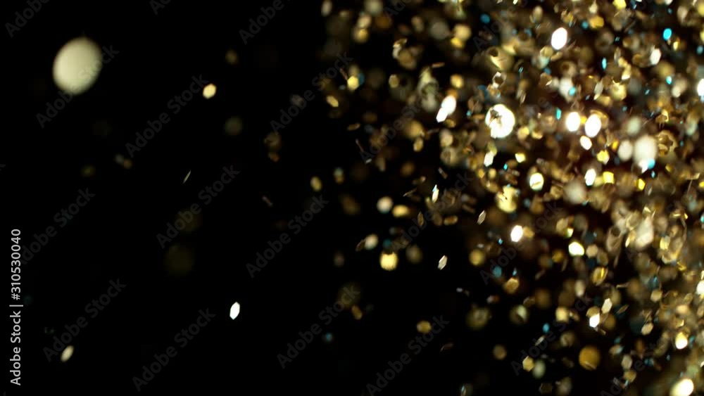 Abstract gold lights shiny art background, 4k, super slow motion 1000 fps. Abstract gold lights shiny art background, 4k, super slow motion 1000 fps.