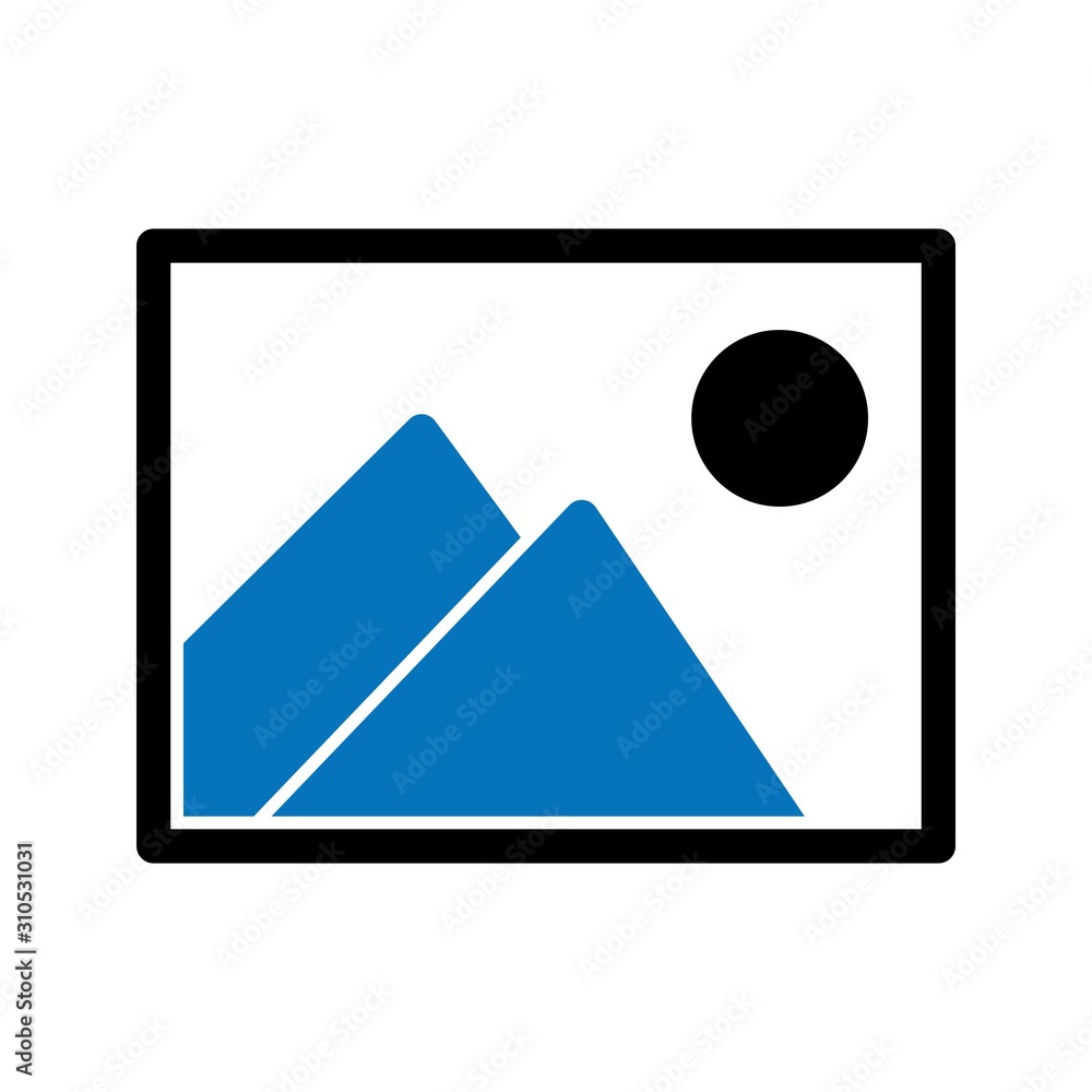 Glyph Gallery icon isolated on background Glyph Gallery icon isolated on background