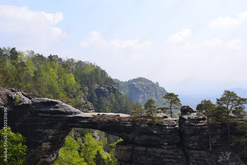 Fototapeta premium The ascent to Pravcicka bran