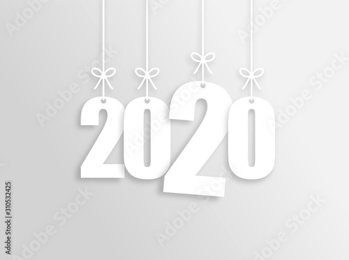 Obraz na płótnie 2020 Trendy Colorful Vector Backgorund w salonie