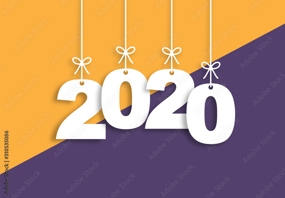 2020 Trendy Colorful Vector Backgorund