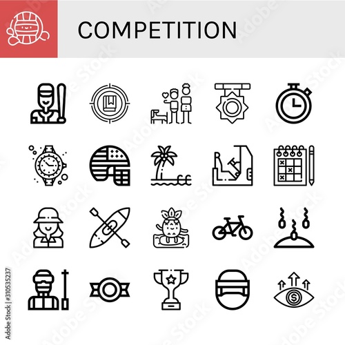 Set of competition icons