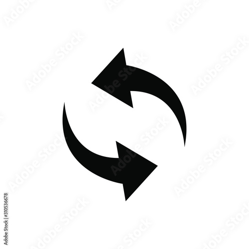 Recycle icon. Repeat symbol. Isolated Vector