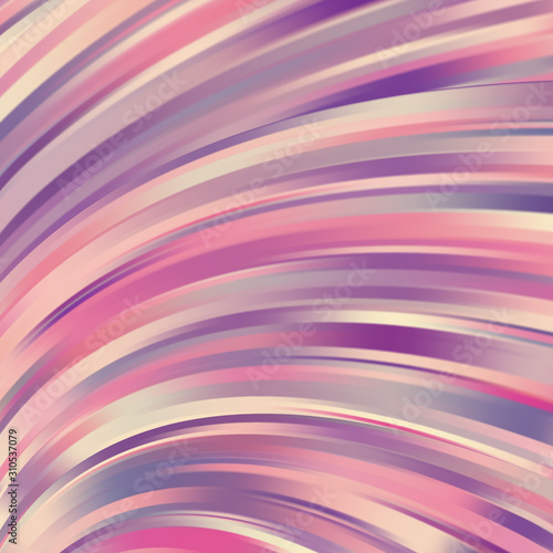 Fototapeta Naklejka Na Ścianę i Meble -  Vector illustration of pastel pink abstract background with blurred light curved lines. Vector illustration.
