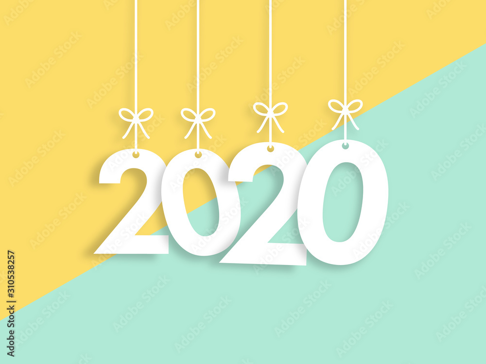 2020 Trendy Colorful Vector Backgorund