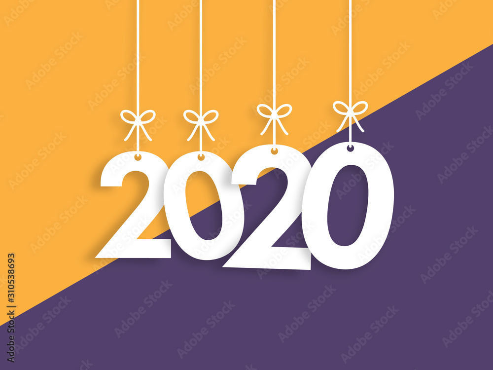 2020 Trendy Colorful Vector Backgorund