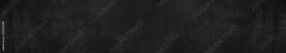 black stone concrete texture background anthracite panorama banner long - obrazy, fototapety, plakaty 