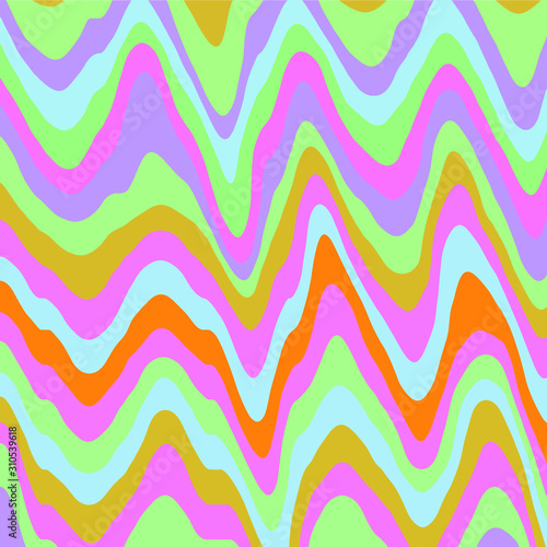 abstract psychedelic wavy background ,trippy color palette vector 