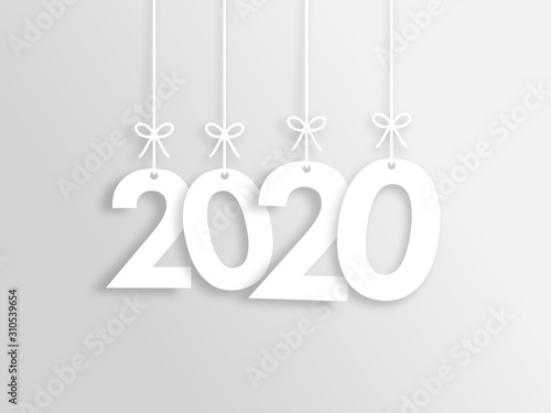 Obraz na płótnie 2020 Trendy Colorful Vector Backgorund w salonie
