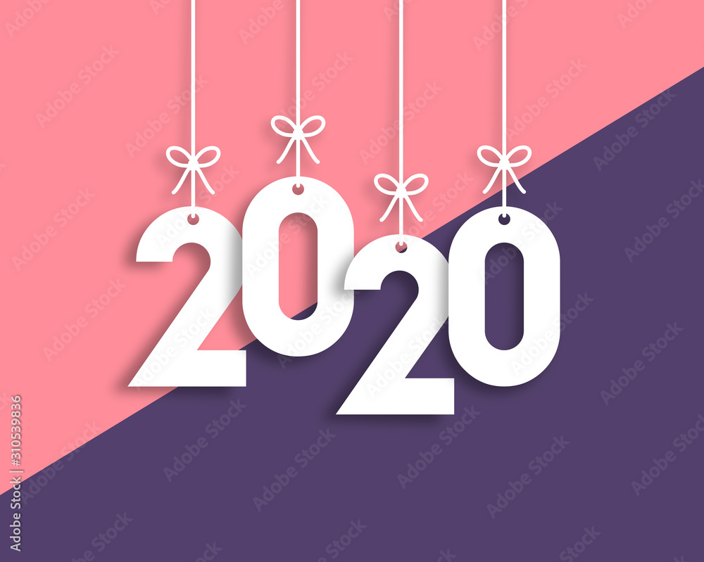 2020 Trendy Colorful Vector Backgorund