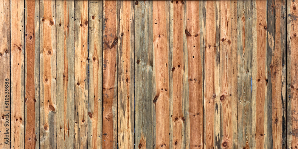 Fototapeta premium texture of orange wooden boards for background