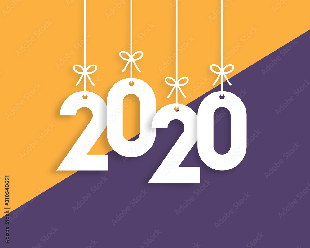 2020 Trendy Colorful Vector Backgorund