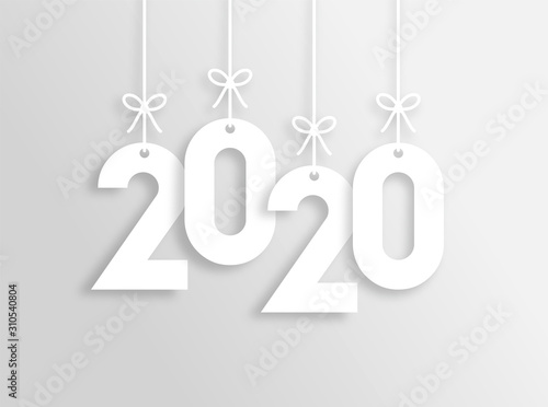 Obraz na płótnie 2020 Trendy Colorful Vector Backgorund w salonie