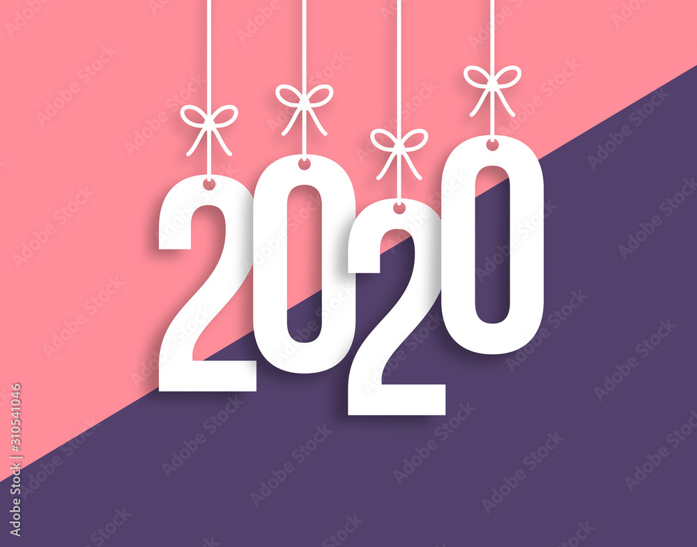 2020 Trendy Colorful Vector Backgorund