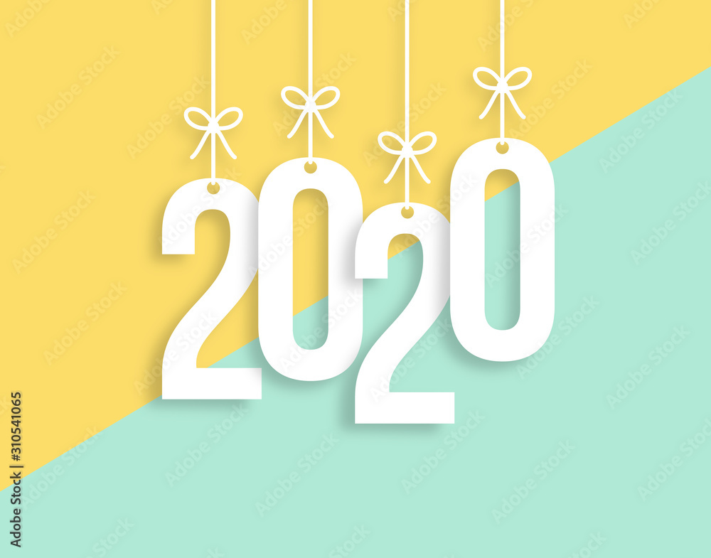 2020 Trendy Colorful Vector Backgorund