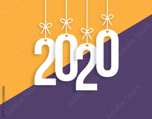 2020 Trendy Colorful Vector Backgorund